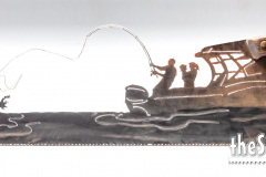 Custom-Fish-Tale-with-boat-fish-jumping