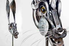 Rabbit Metal Art