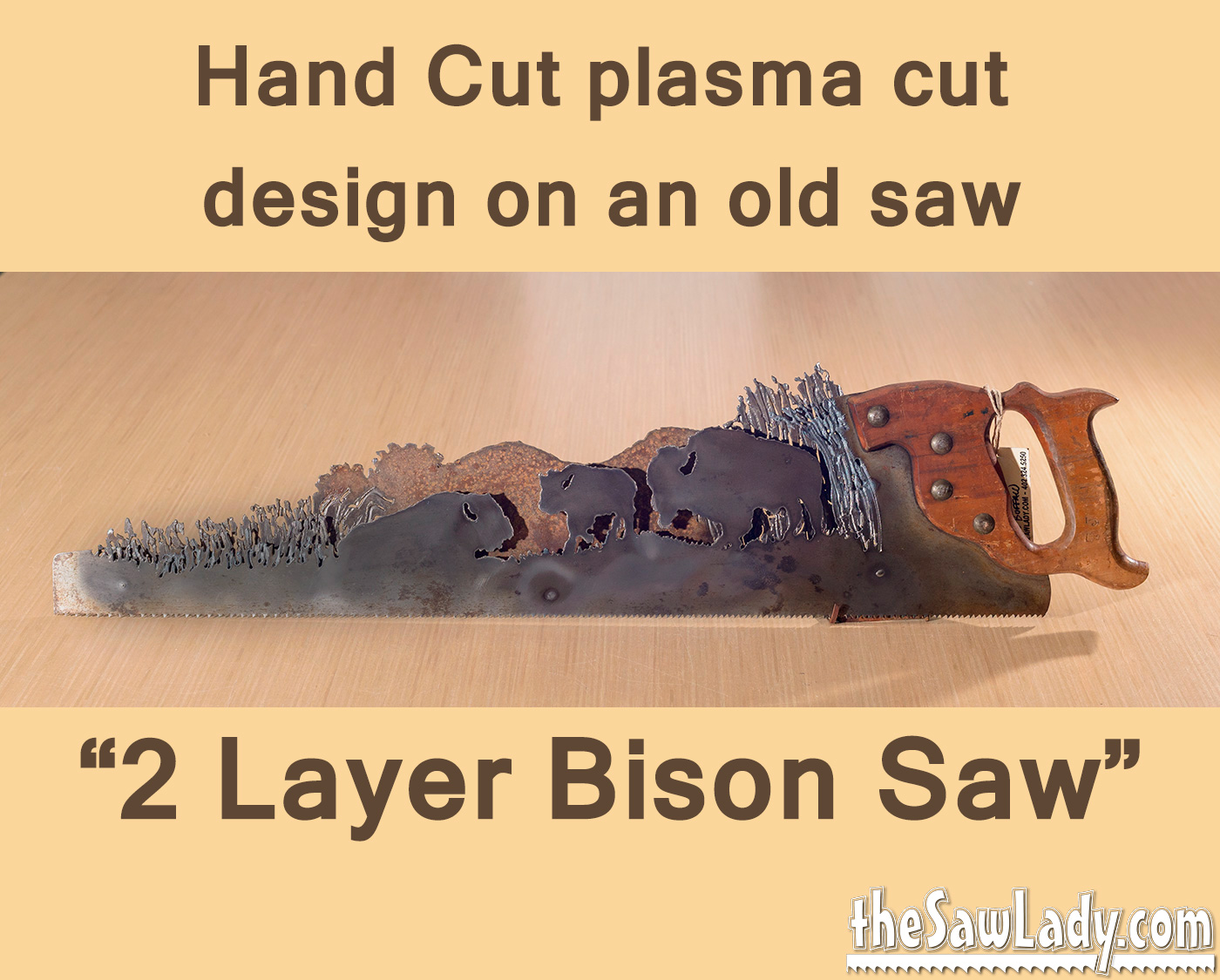 bison-saw metal art