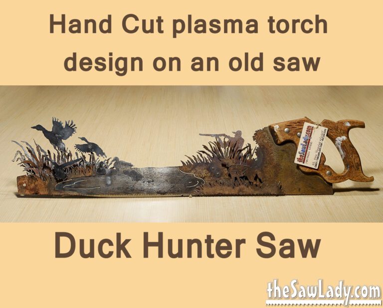 Metal Art Duck Hunter Saw