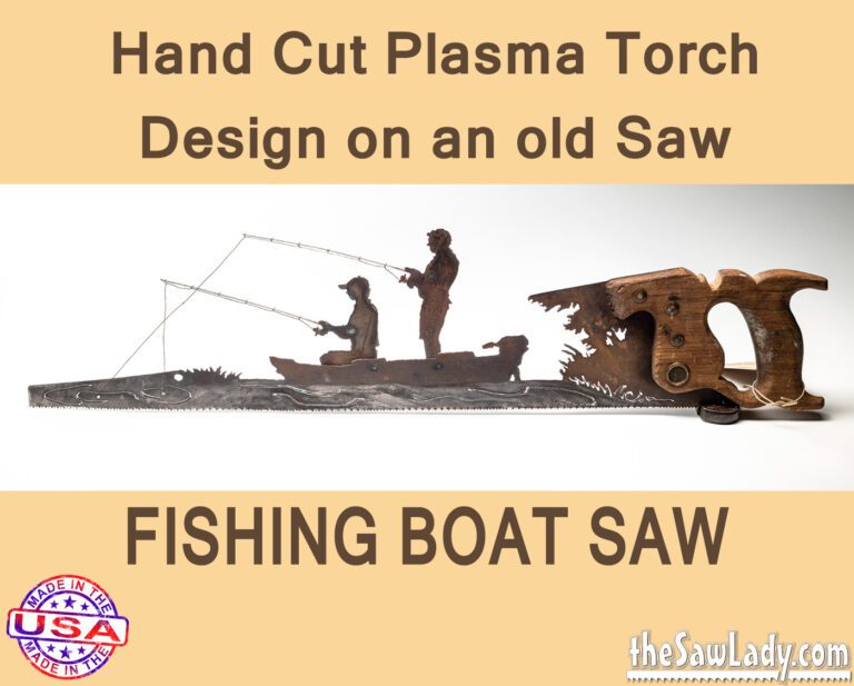 Metal Art Fishing Boat Saw