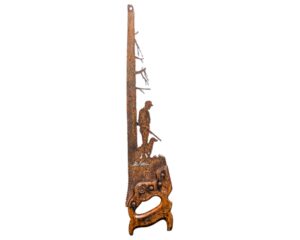 gift-for-hunter-with-dog-rustic-decor-wall-saw-art-SQ