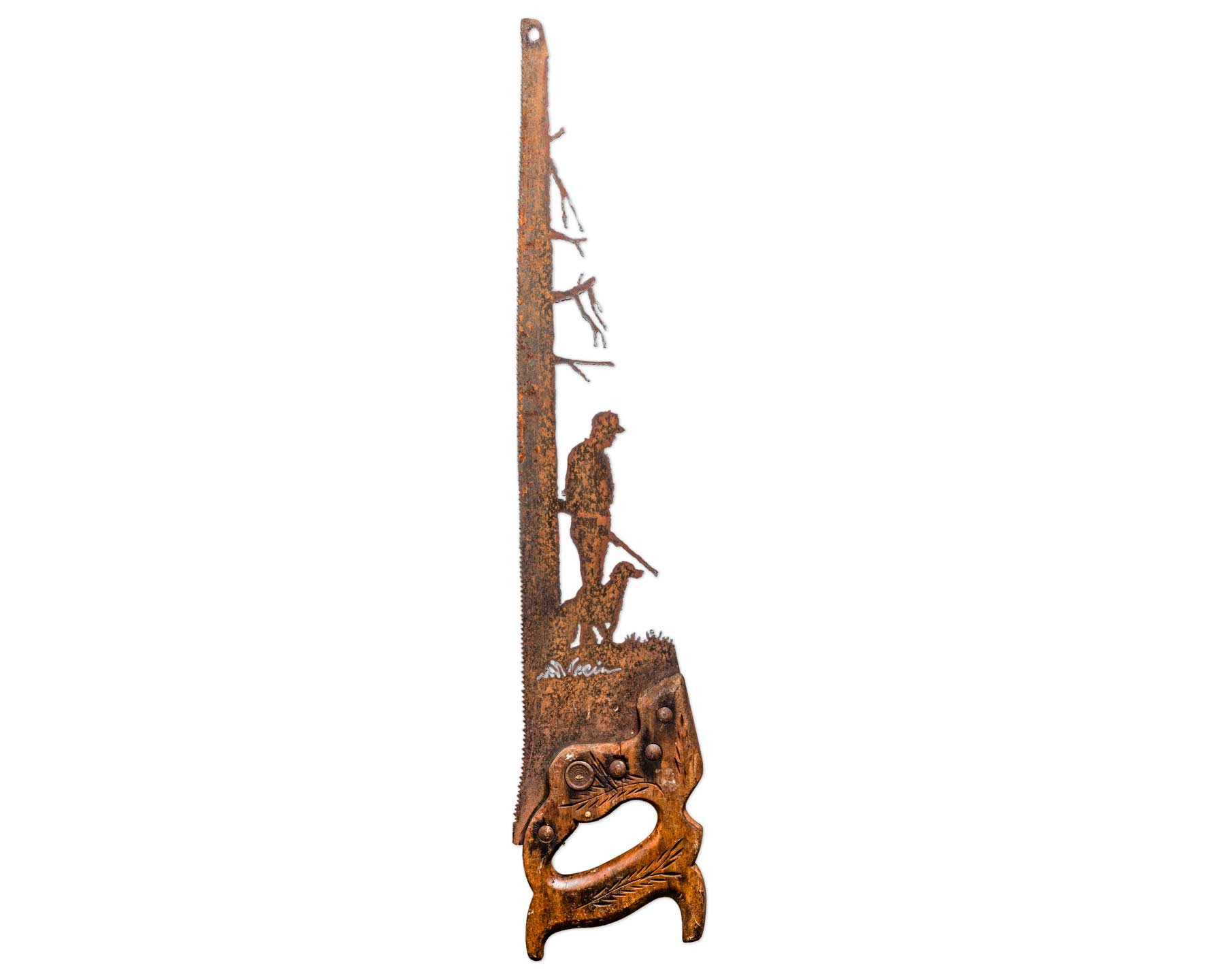 gift-for-hunter-with-dog-rustic-decor-wall-saw-art-SQ