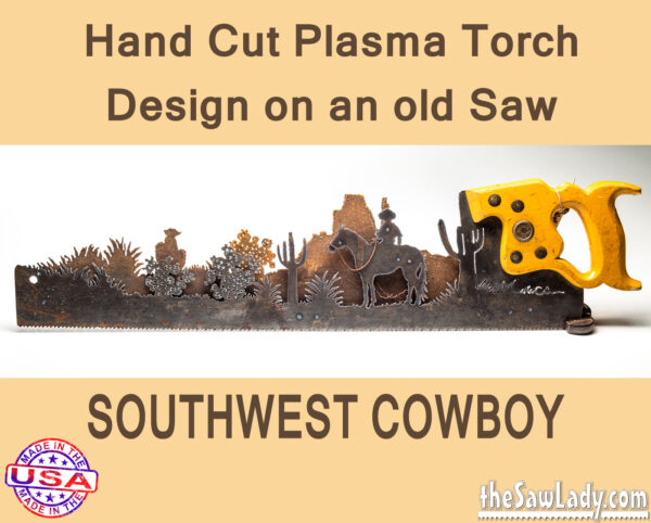 southwest cowboy rustic decor saw