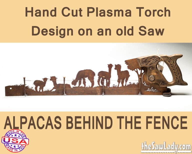 Alpaca Metal Art Decor Gift