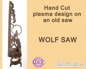 wolf-paw-saw metal art gift