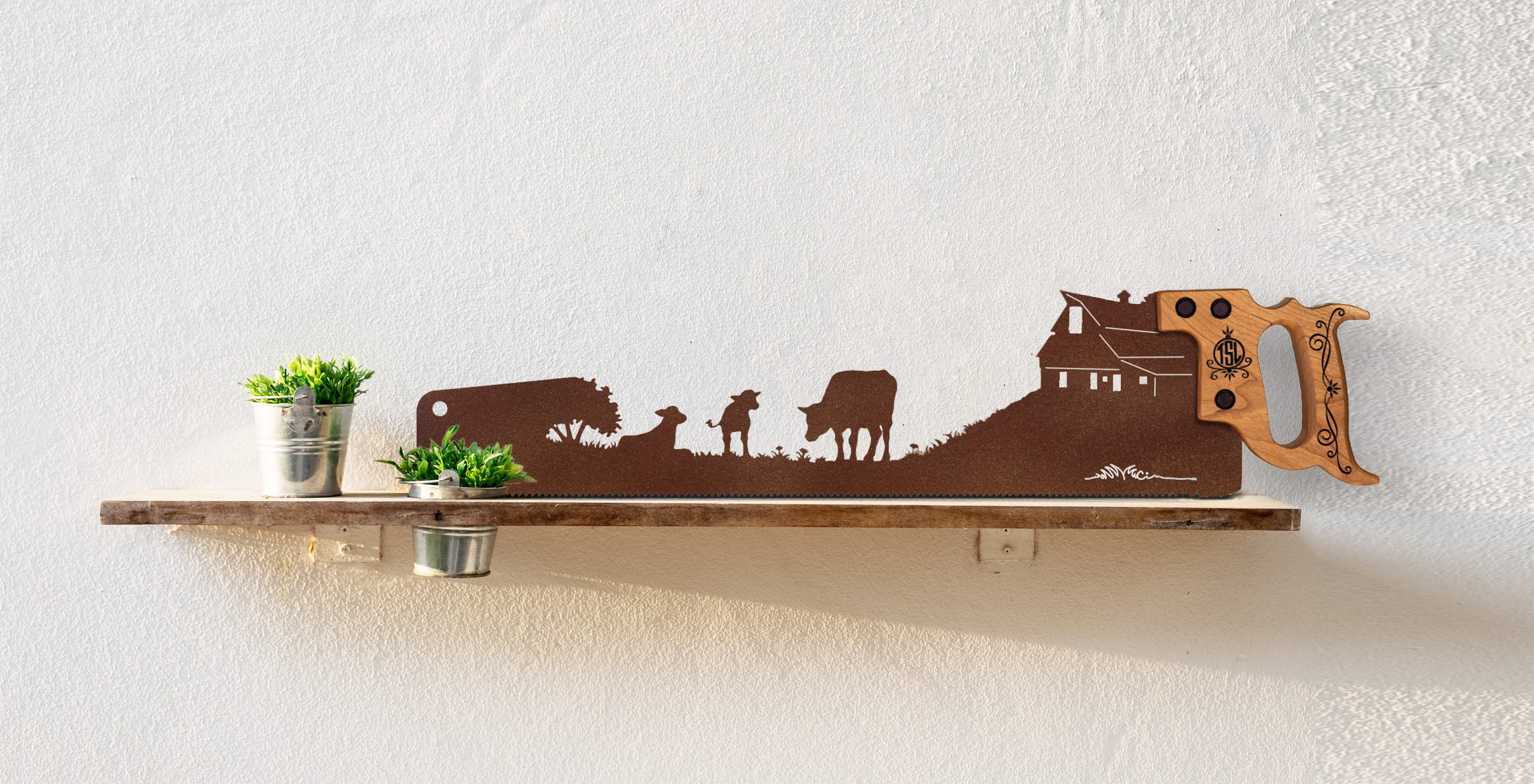COW_AT_THE_BARN-SAW_metal-wall-art-ranching-gift-LIFESTYLE