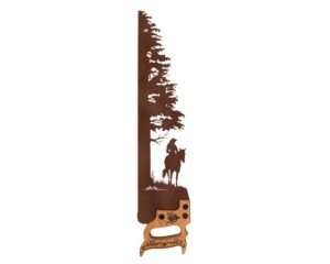 Cowgirl-riding-horse-by-the-tree-metall-wallart-gift-1800-SQ