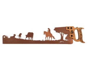 Tending-cattle-western-wall-art-saw-rustic-decor-cabing-SQ