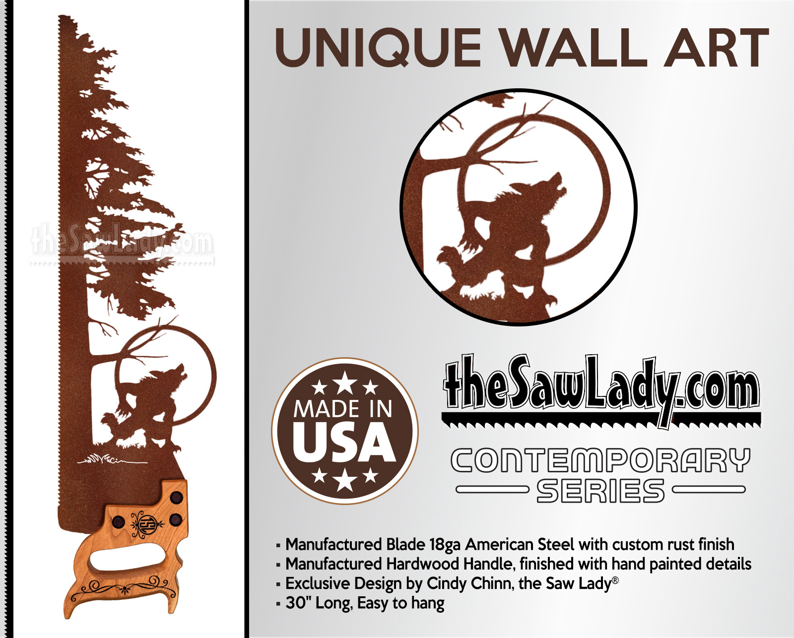 WEREWOLF_metal-wall-art-rustic-gift-ETSY