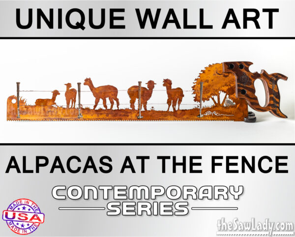 Alpacas-at-the-fence-metal-wall-art-saw