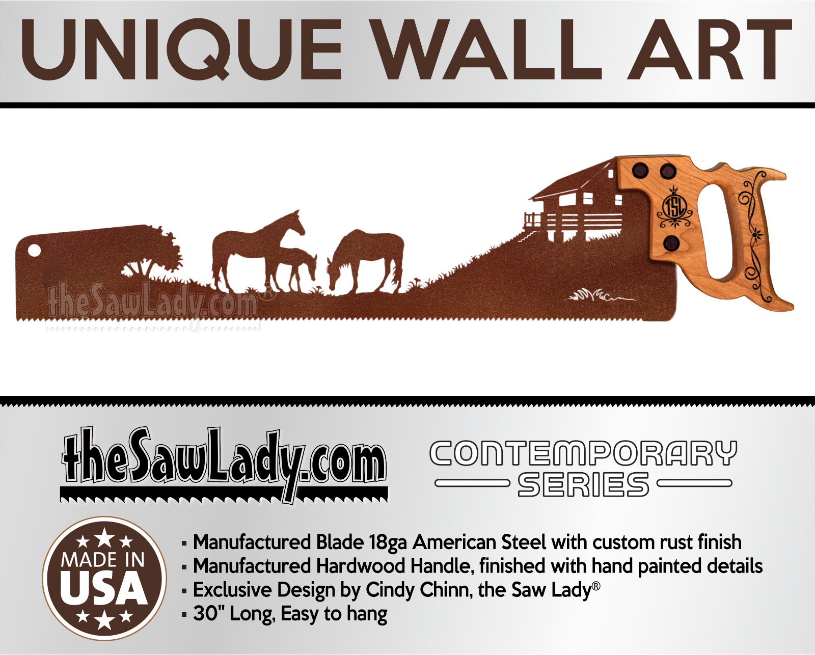 HORSES_AT_THE_CABIN_metal-wall-art-rustic-gift-ETSY