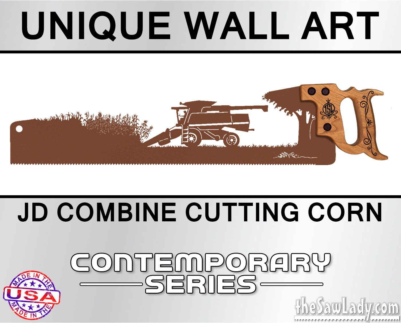 JD_Combine-cutting-Corn-metal-wall-art-saw-gift-farming