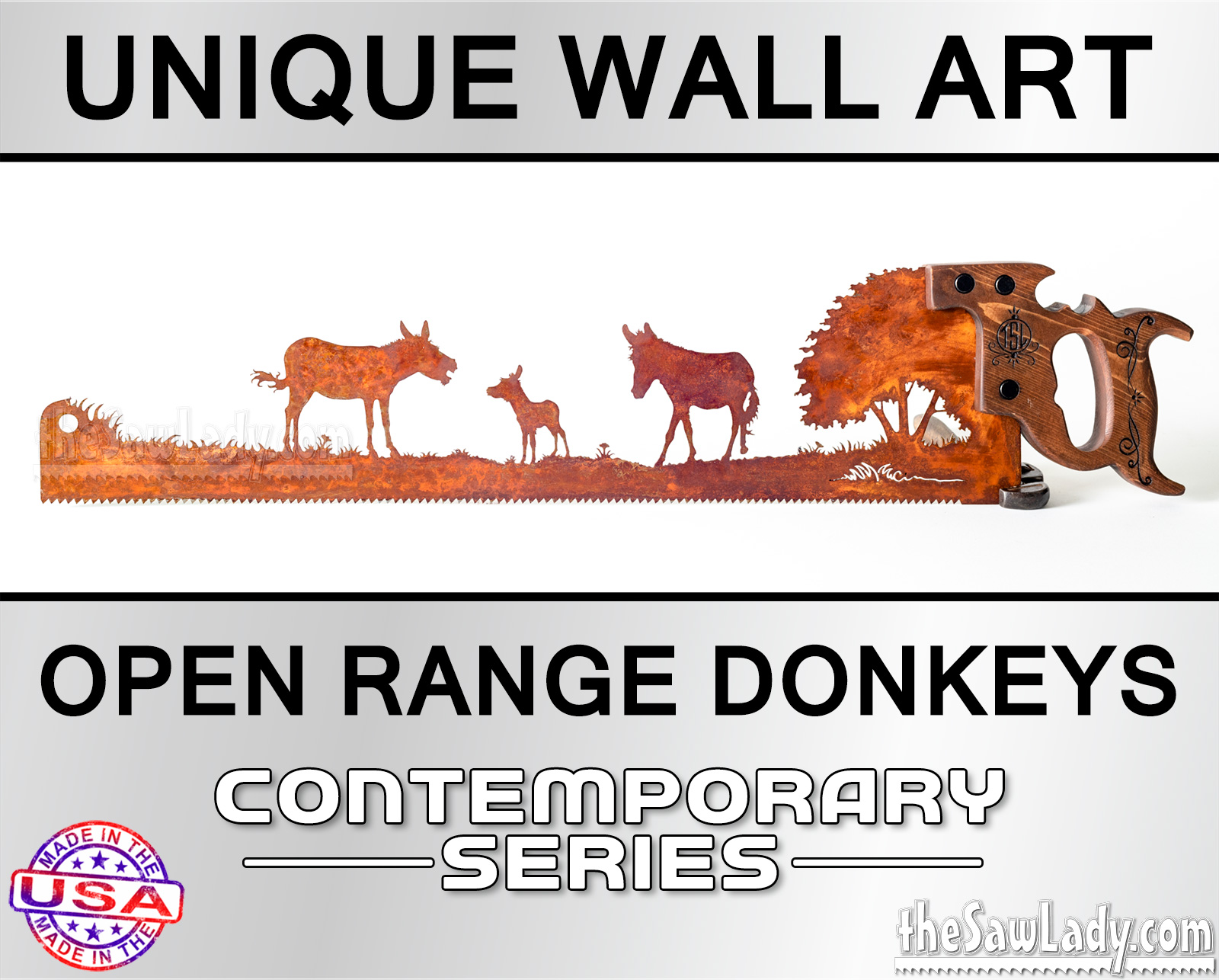 donkeys-open-range-metal-wall-art-saw