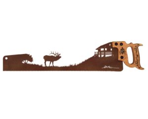 elk-at-the-cabin-metal-wall-art-saw-rustic-lodge-decor-gift-SQ