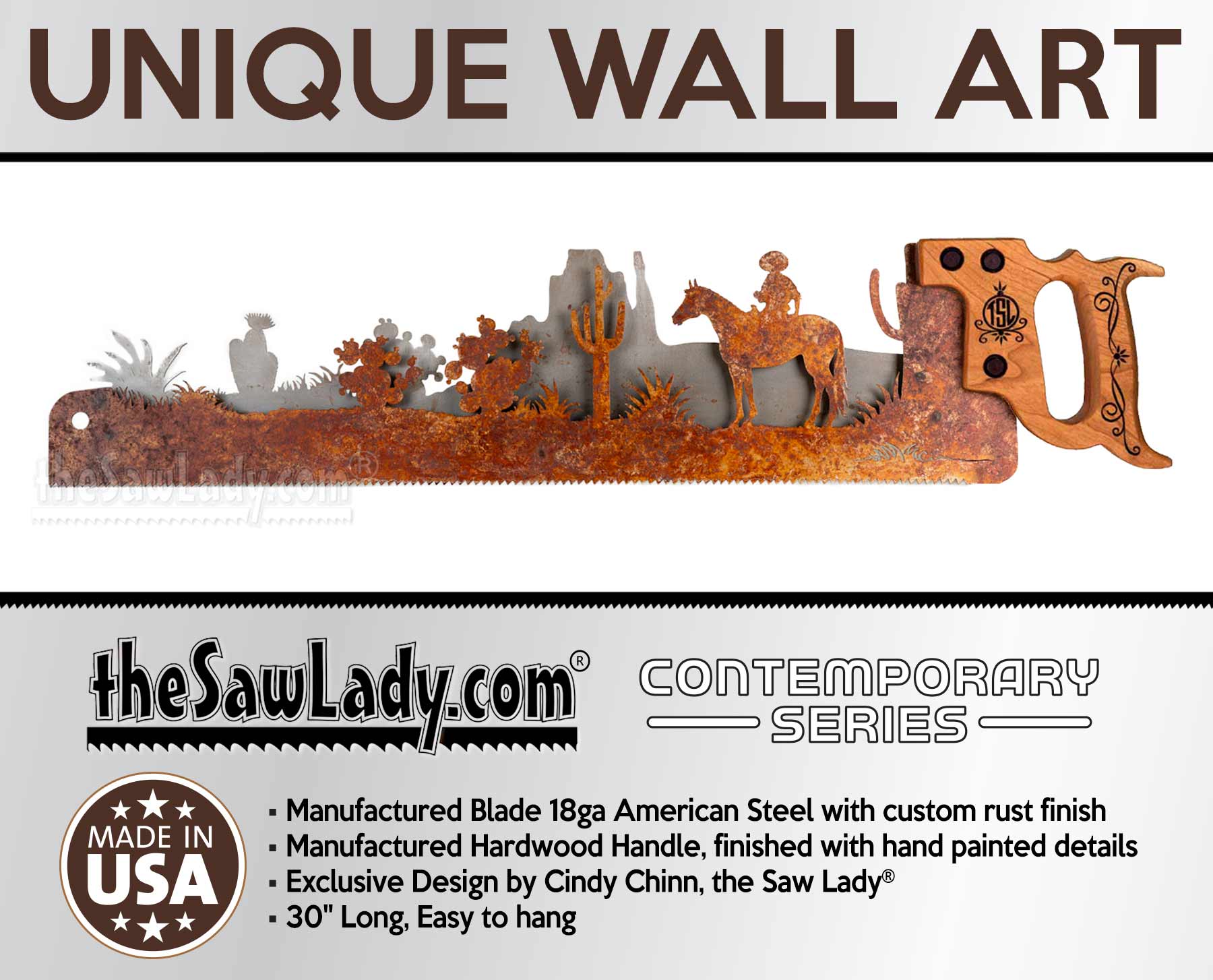 Southwest-Cowboy_western-art-saw-metal-decor-gift-horses-ETSY