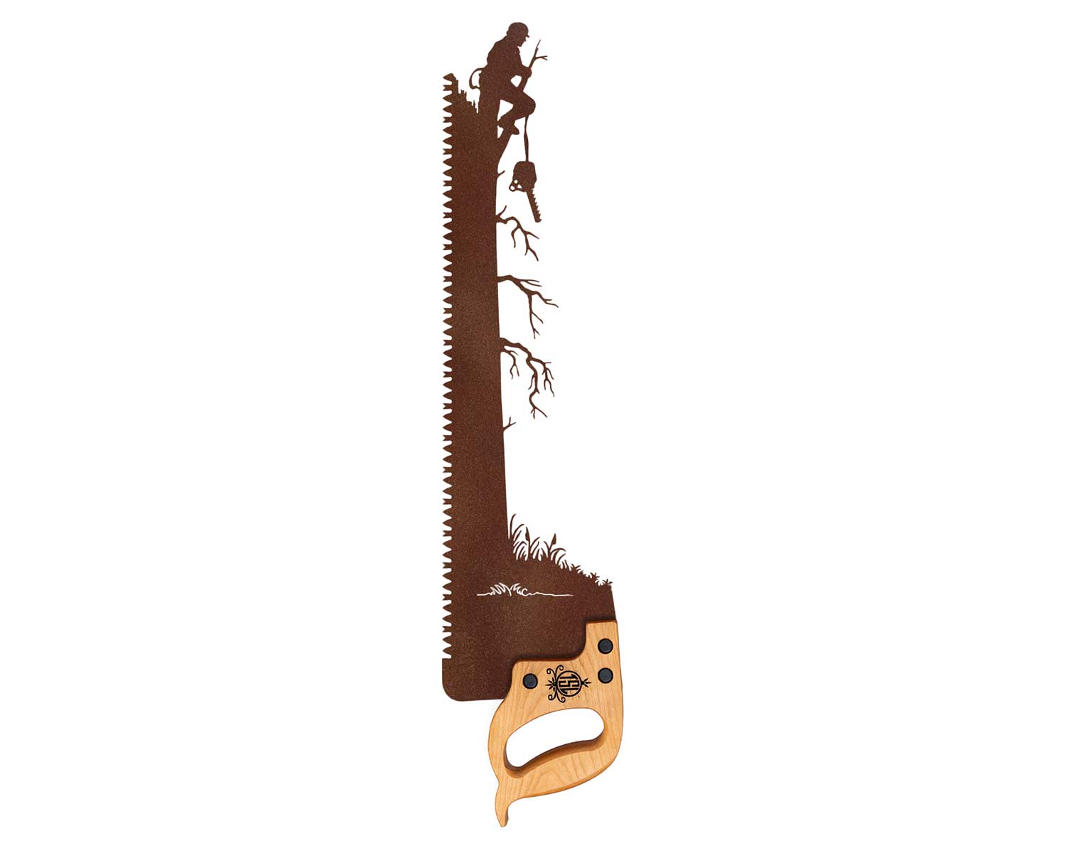 logger-up-a-tree-metal-wall-gift-saw-art-1600-SQ