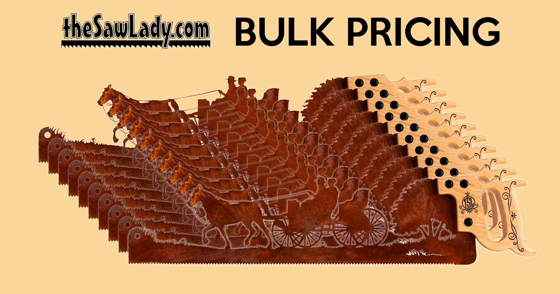 Corporate Gifts, Custom Artwork and Bulk Pricing The Saw Lady®