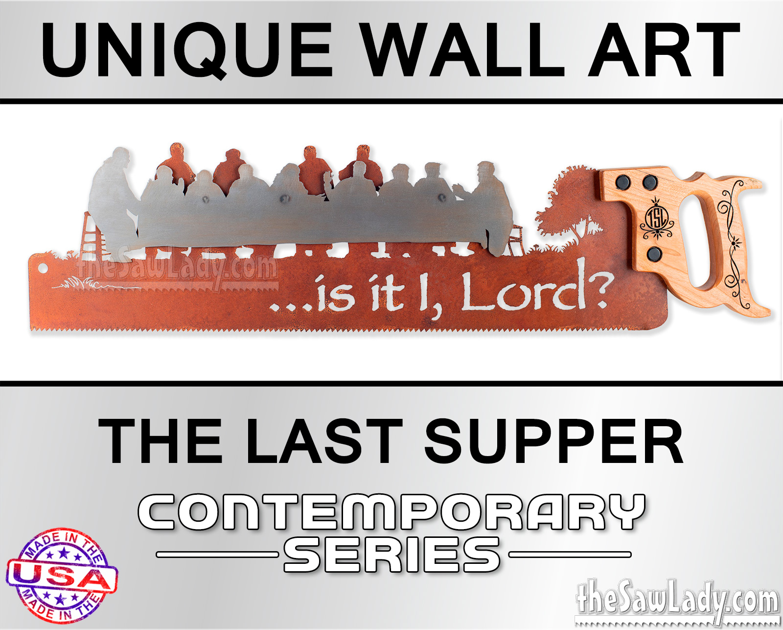 the last supper religious wall metal art