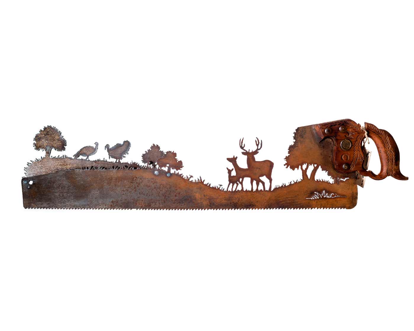 vintage-reclaimed-handsaw-deer-and-turkeys-metal-wall-art
