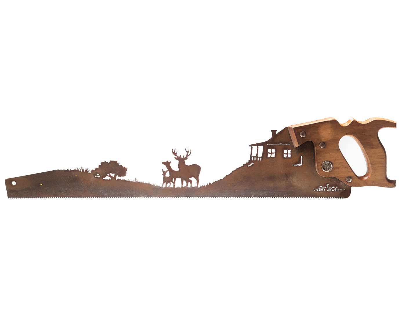 vintage-reclaimed-handsaw-deer-cabin-metal-wall-art