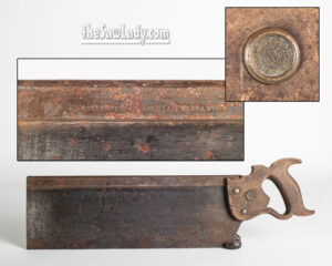 07-03-Disston-back-saw 16x6 vintage saw for sale