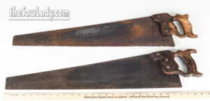 10-04-A-two-vintage-saws-with-steeple-nuts-for-sale