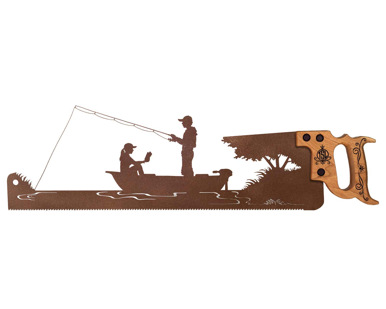 Man-woman-reading--fishing-gift-metal-wall-art-saw_P_V2-1800-SQ