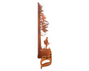 Wildland-fire-fighter-Female-metal-saw-art-wall-decor-1800-SQ