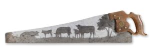 Heritage-Cow-Saw-Metal wall art decor gift ranchers