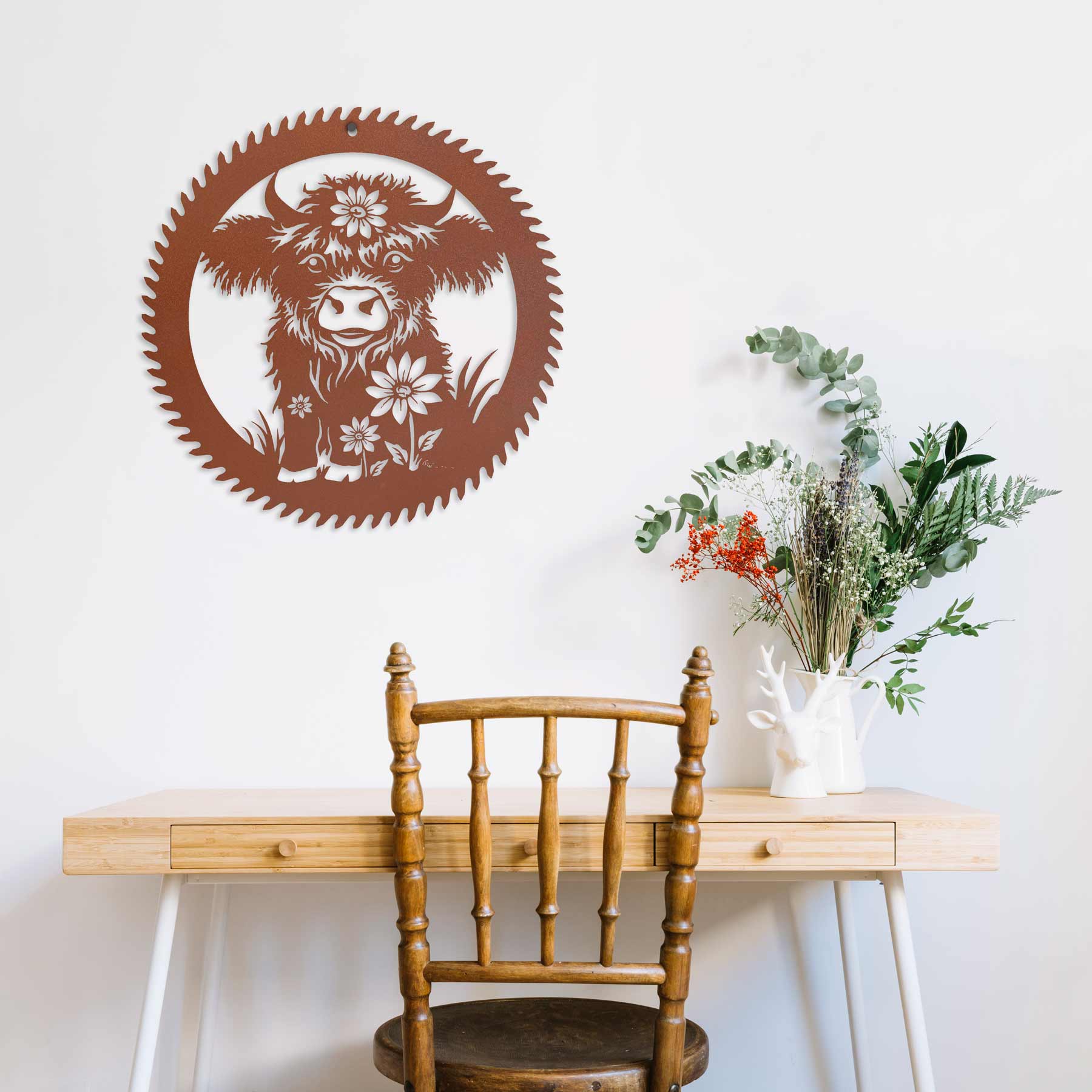 cow-decor-round-saw-blade-rustic-gift-ranching-ETSY