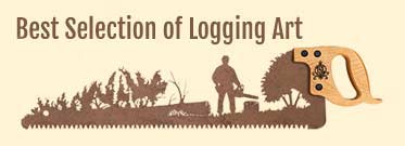Saw art featuring logging and forestry themes Saw-art-featuring-logging-and-forestry-themes