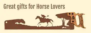 Western themed saw art with cowboys, cowgirls, and horse designs Metal wall saw art with western themes